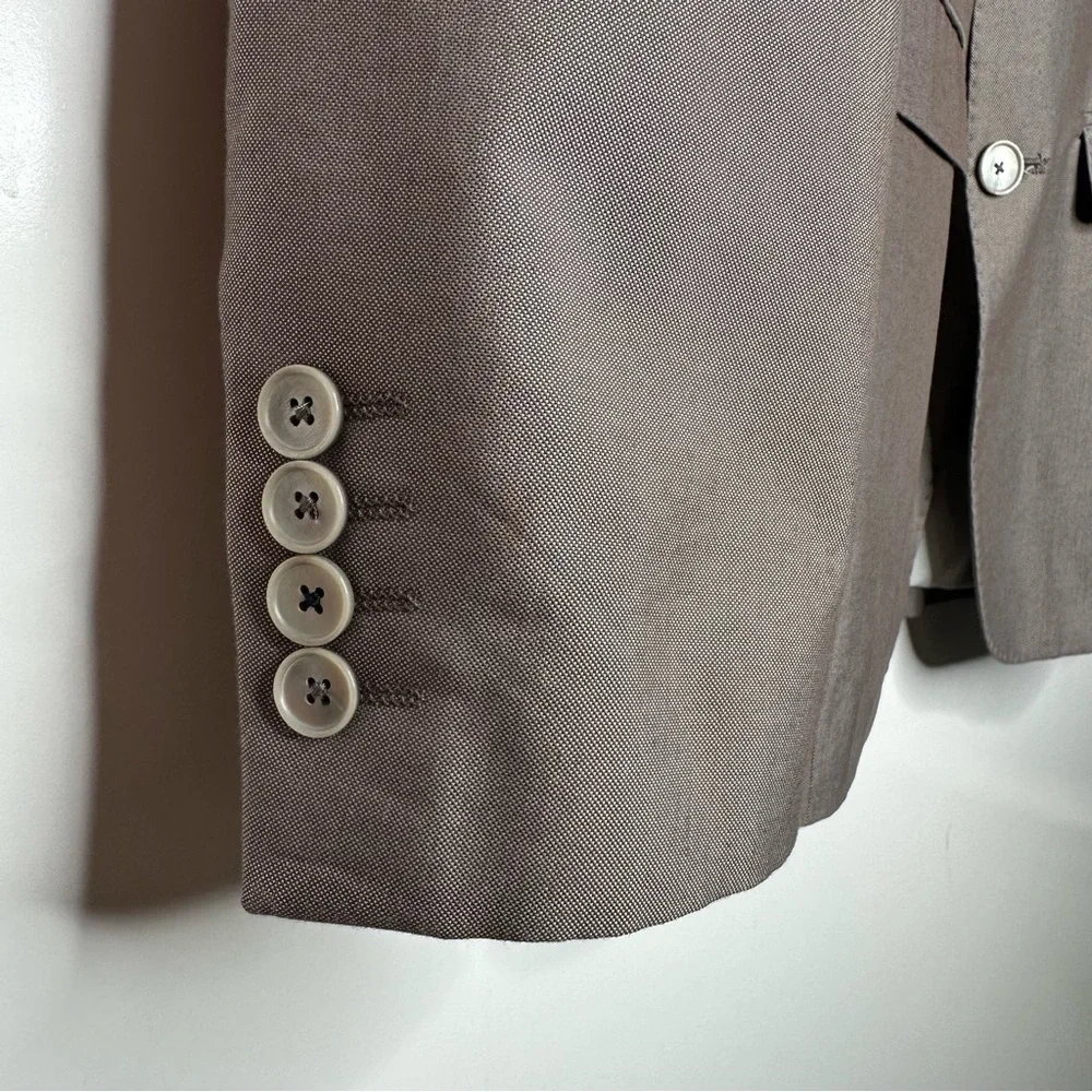 ZARA MAN Greige Two Button Blazer Sport Coat Size 38